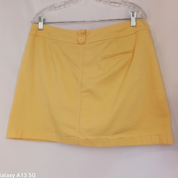 Aldo Trevi Women's Yellow Skirt Skort Sz 12 - Picture 7 of 9